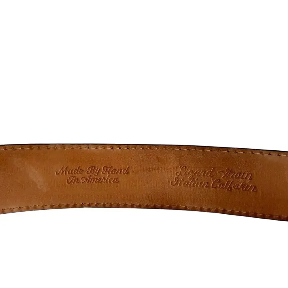 Martin Dingman black leather mens belt size 36